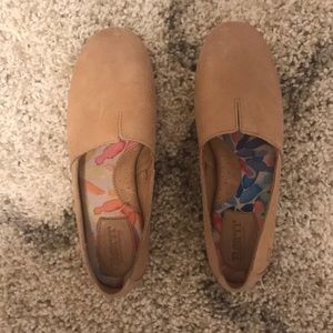 Pink/peach Leather flat shoes